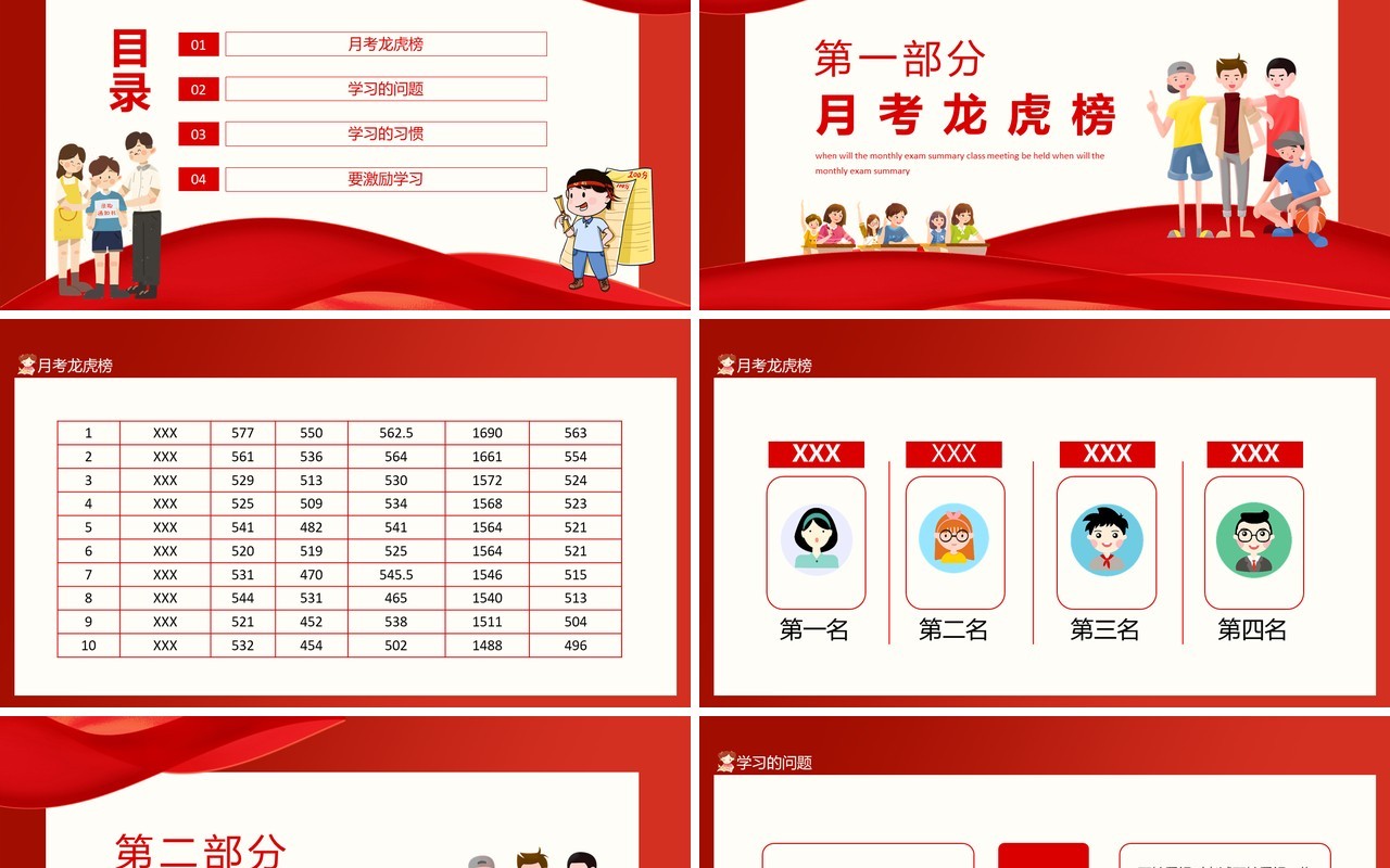 辉煌不再何时才能再辉煌月考总结班会动态PPT模板