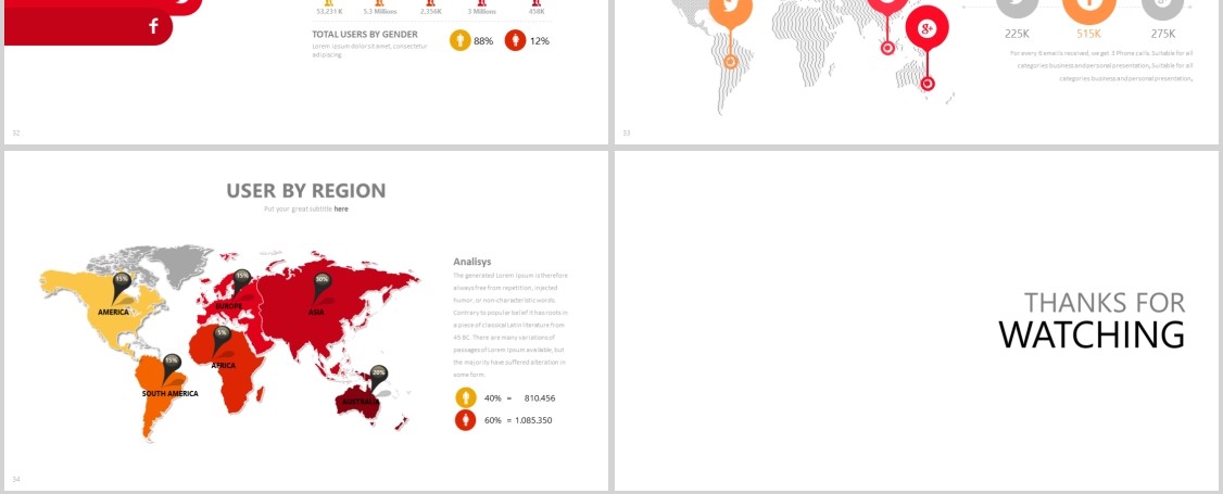 水墨图形高端公司简介PPT信息图表模板AGRIPINA Powerpoint