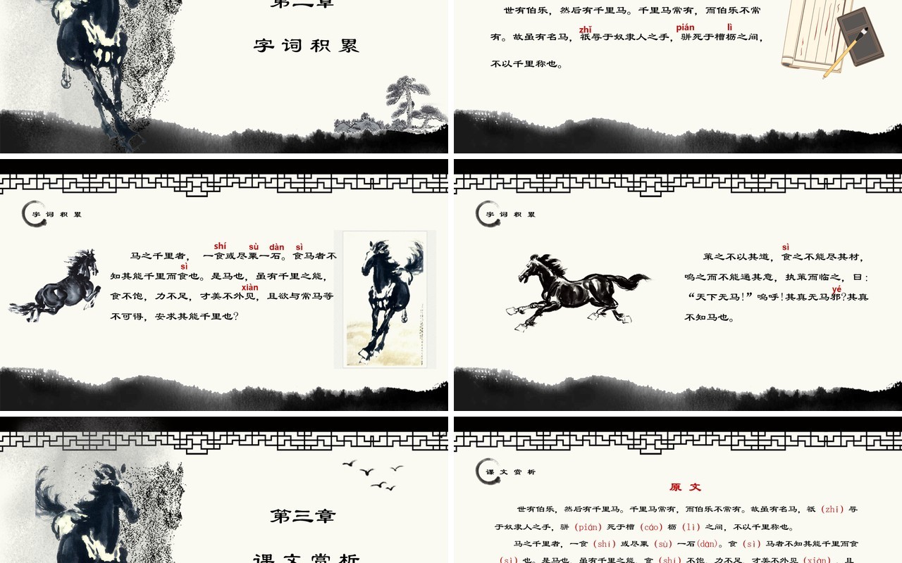部编版八年级语文下册马说课件PPT模板