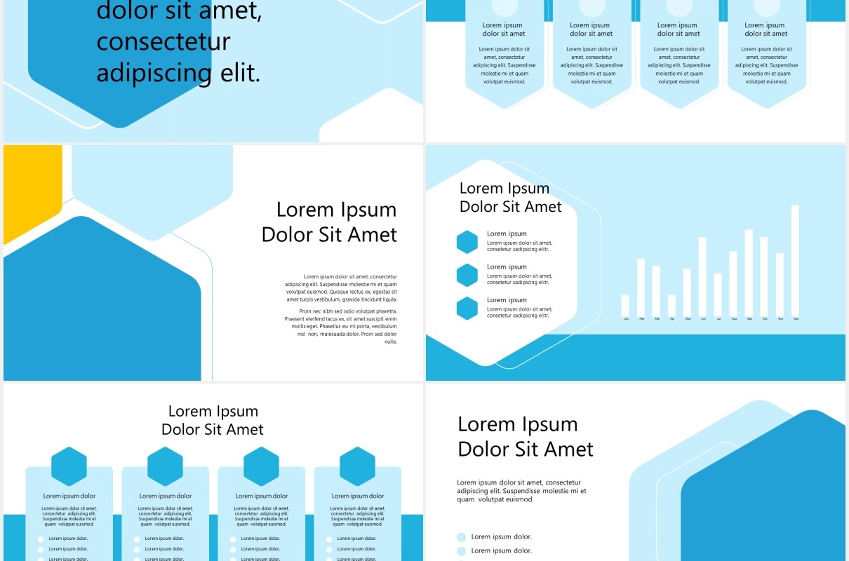 蓝色医学医院图片排版设计PPT模板MEDIX - Medical PowerPoint Template