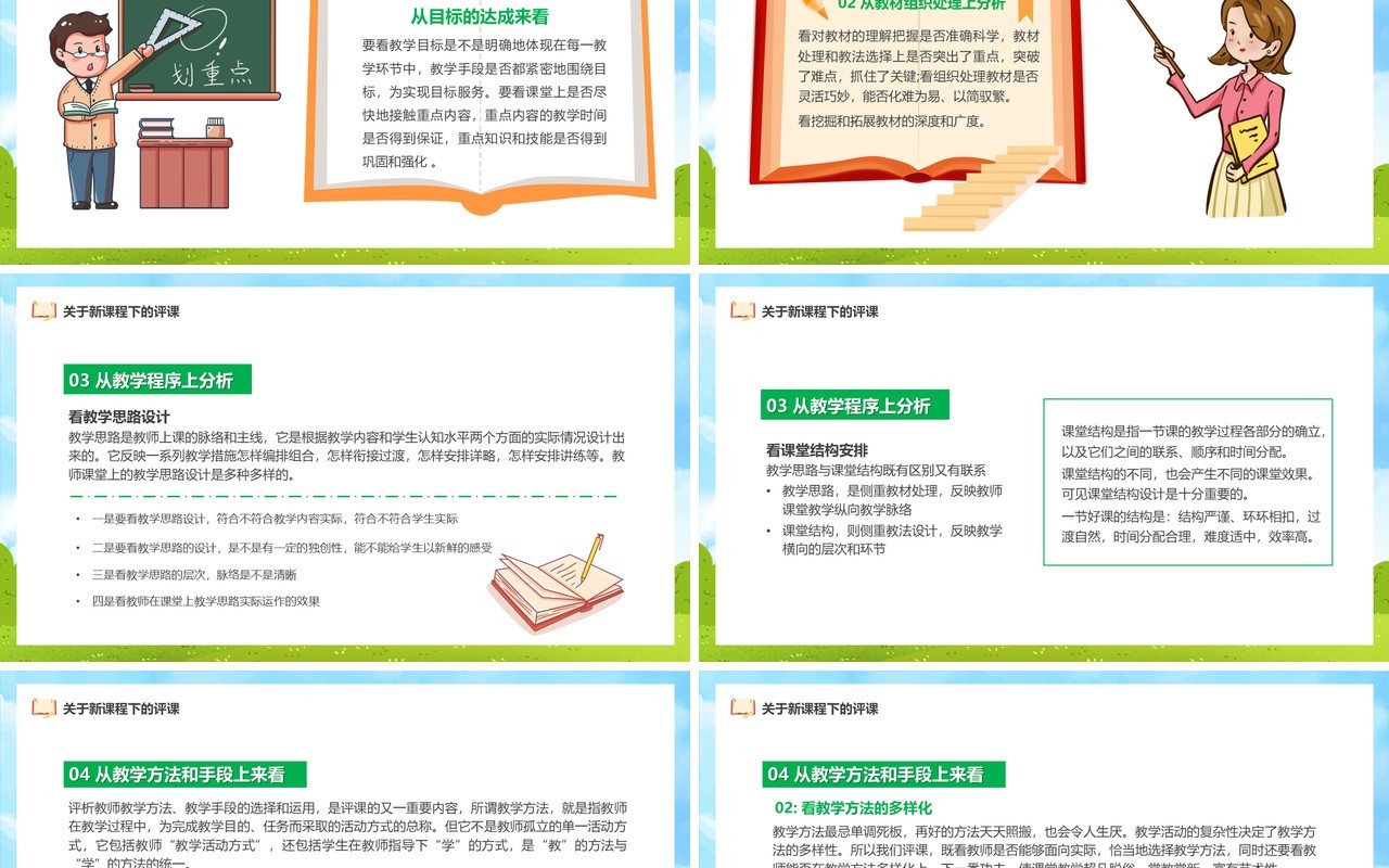 蓝色新课程背景下教师如何听课与评课PPT模板