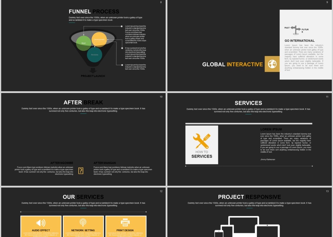 实用工作汇报PPT版式设计信息图表模板Baloon - Powerpoint Template