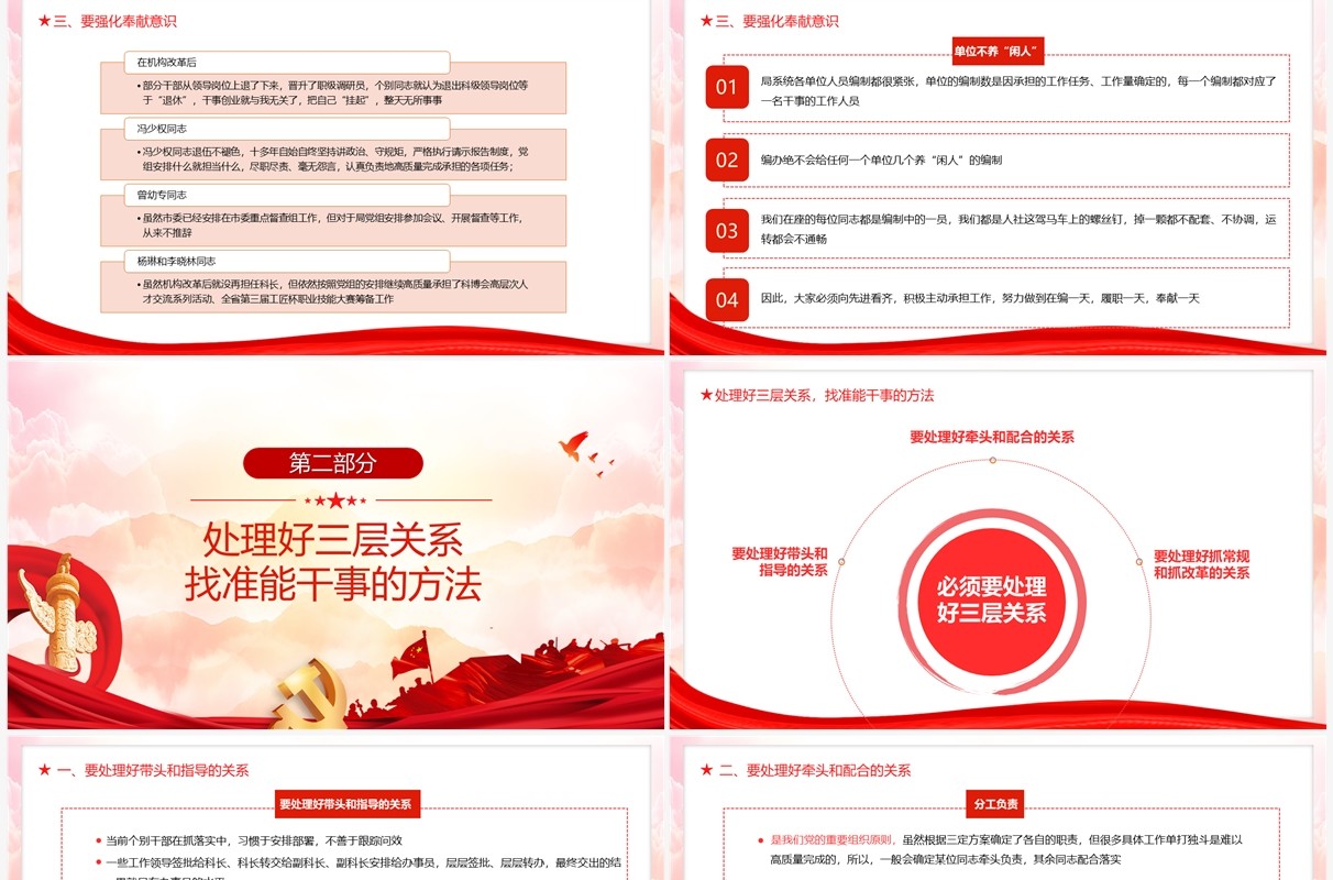 汲取奋进力量抓落实做表率专题党课PPT模板