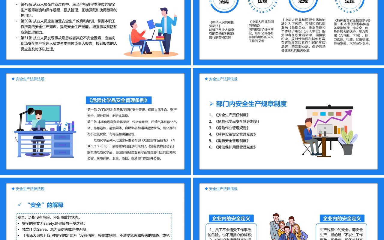 企业部门级安全教育培训PPT模板