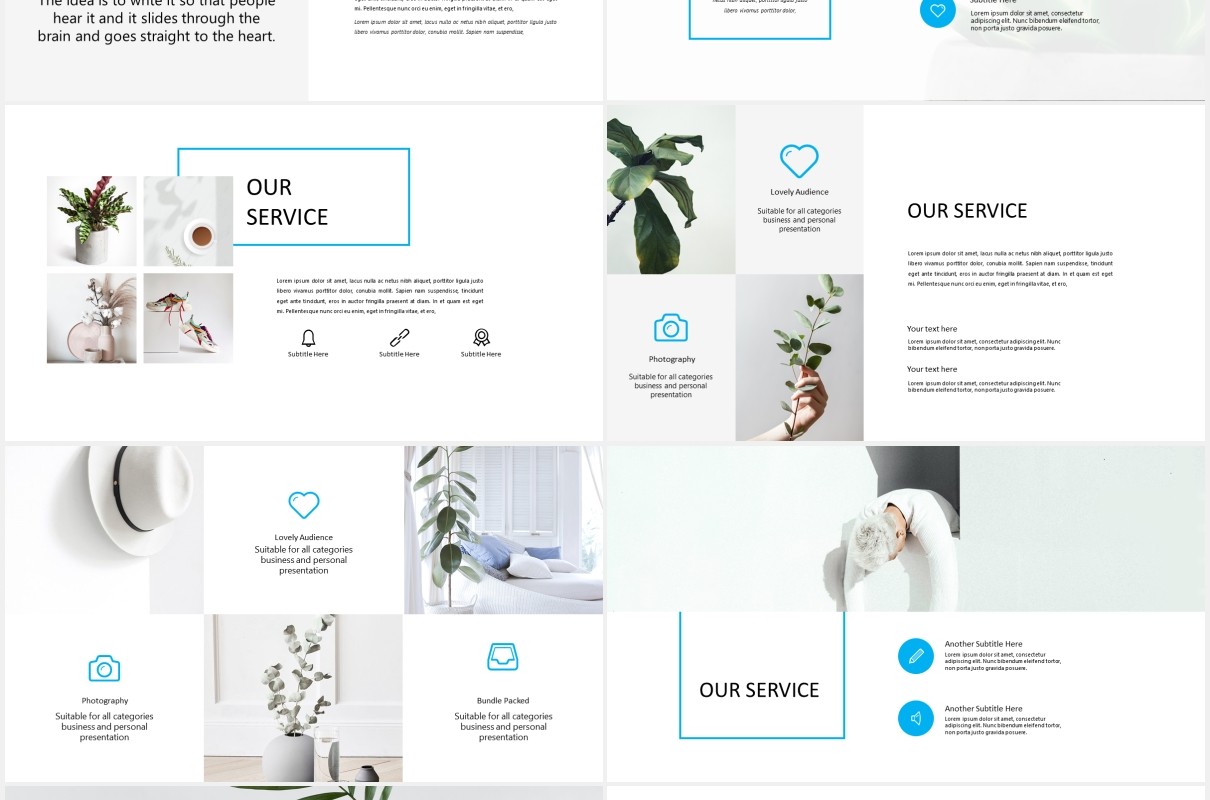 简约图片展示PPT模板MARCO - Powerpoint template