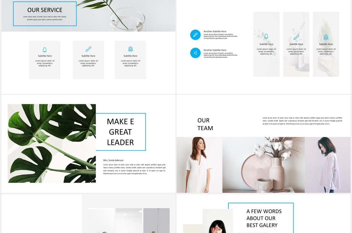 简约图片展示PPT模板MARCO - Powerpoint template
