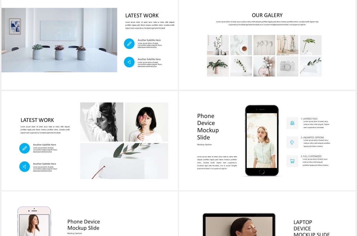 简约图片展示PPT模板MARCO - Powerpoint template