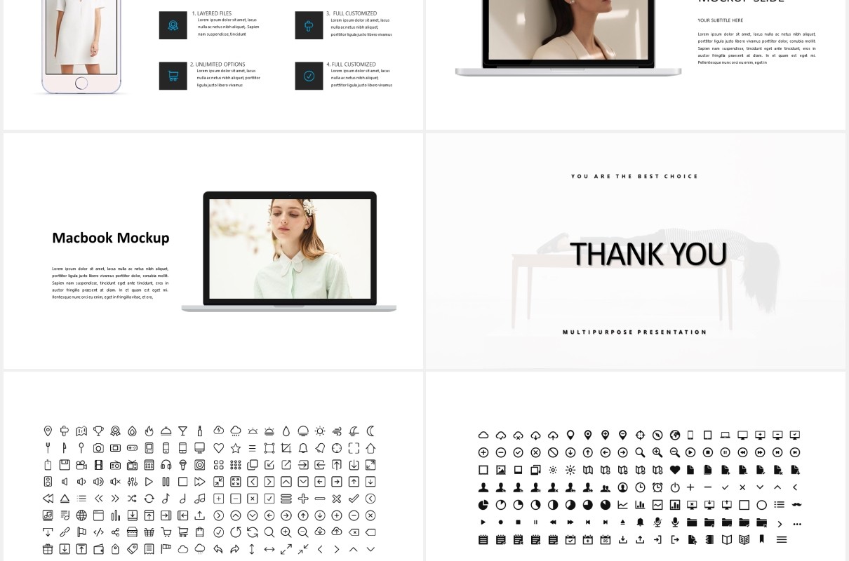 简约图片展示PPT模板MARCO - Powerpoint template