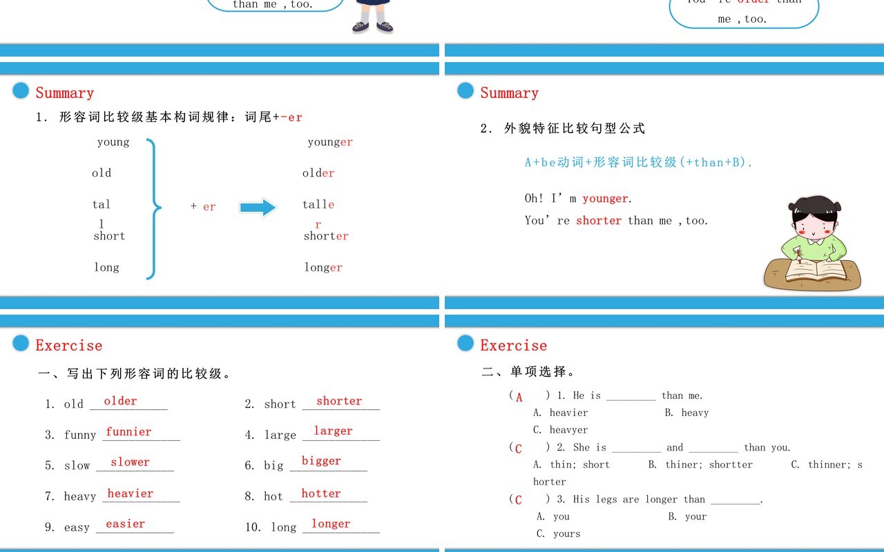 人教版六年级英语下册How tall are you第二课时教育课件PPT模板