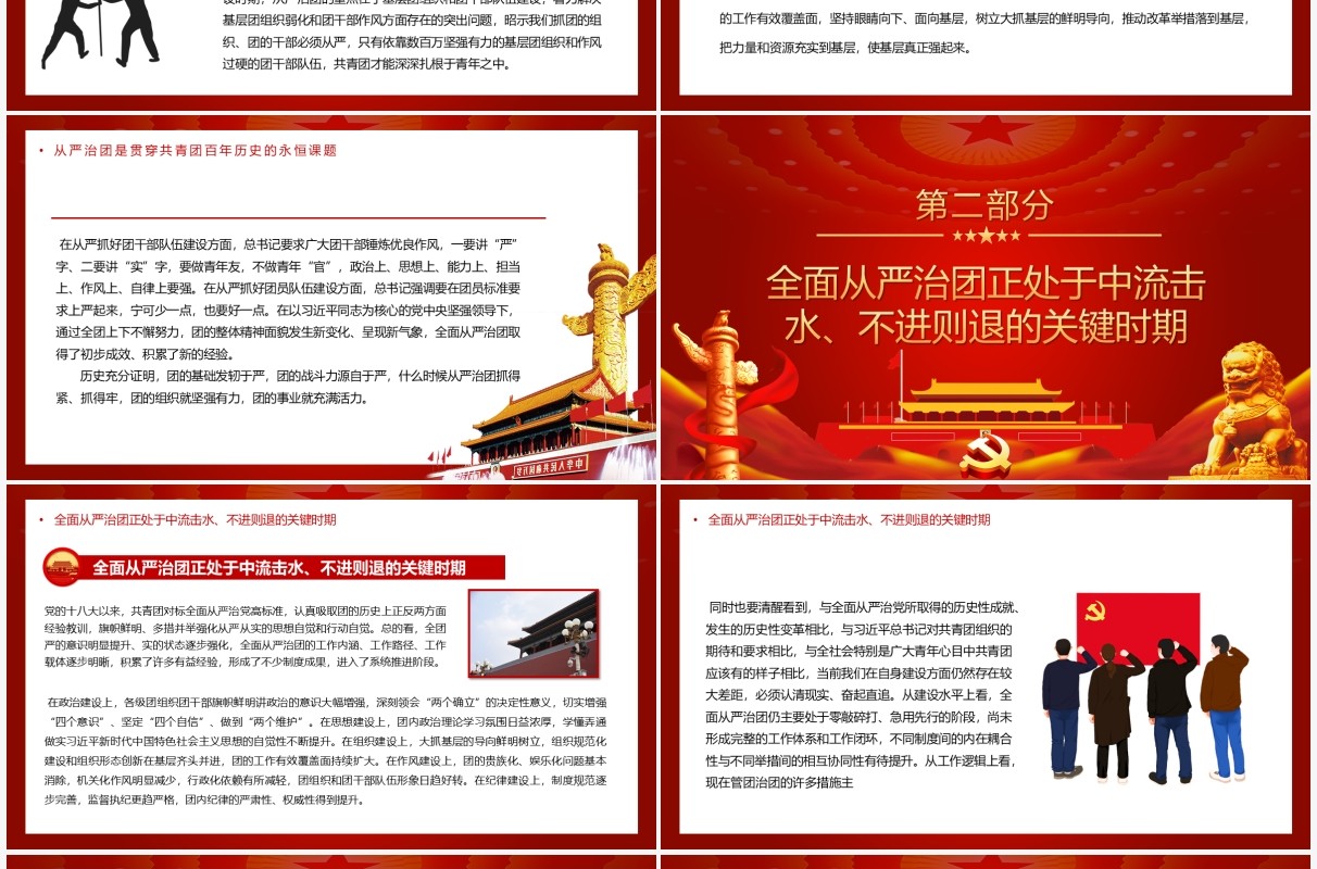 以自我革命精神深入推进全面从严治团PPT模板