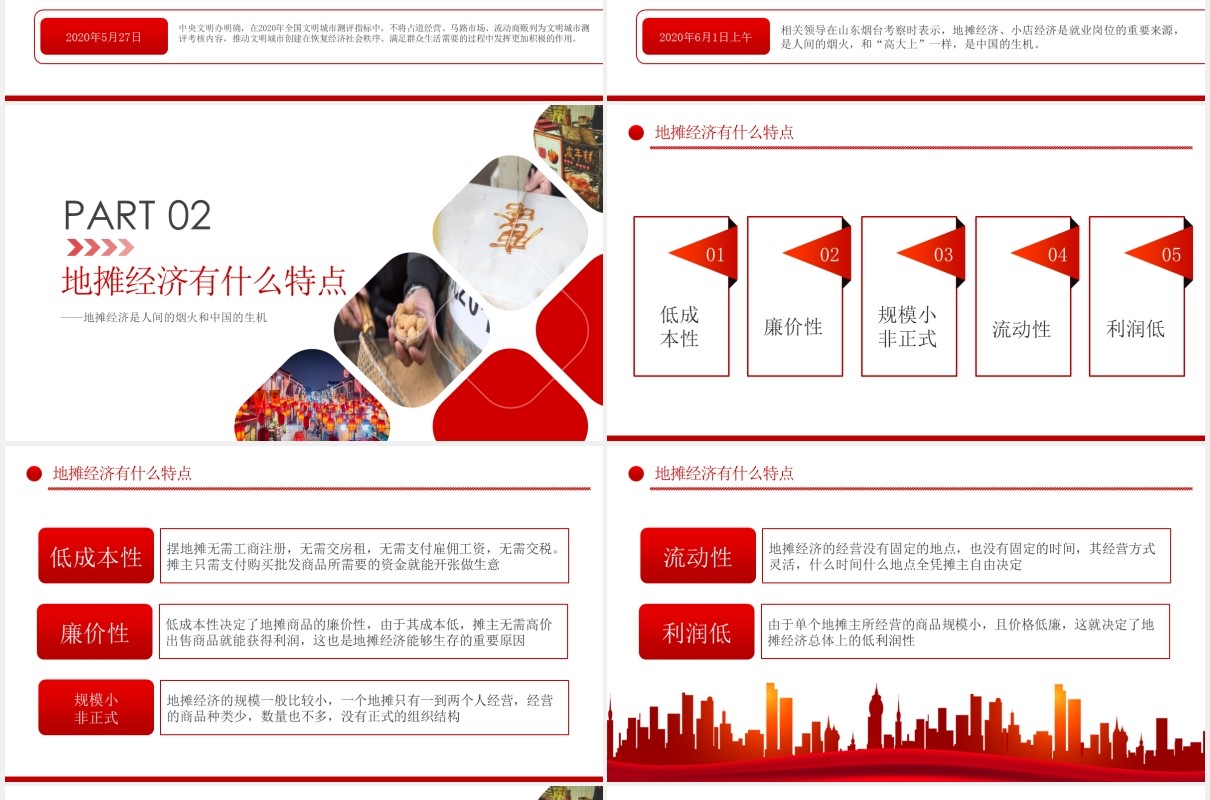 解读地摊经济发展趋势报告PPT模板