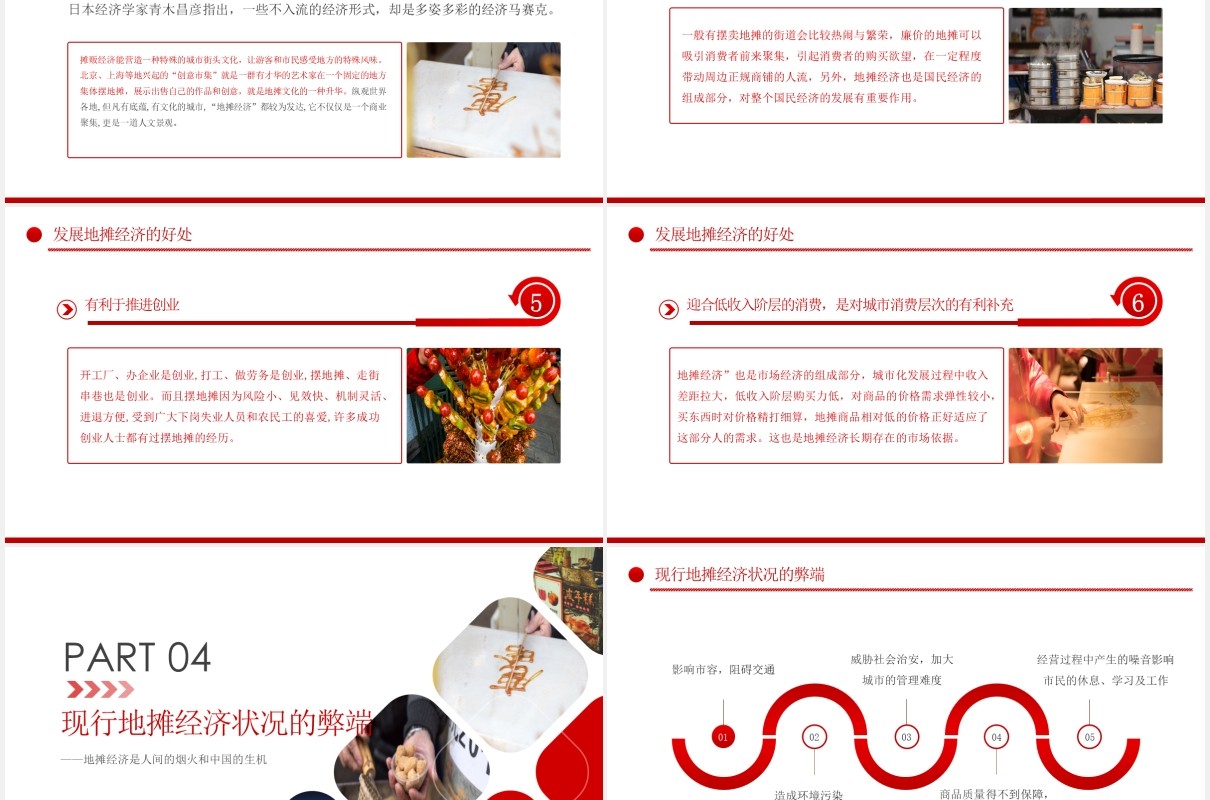 解读地摊经济发展趋势报告PPT模板