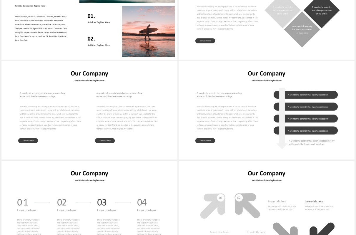 国外年度工作报告PPT模板Annual Powerpoint Template