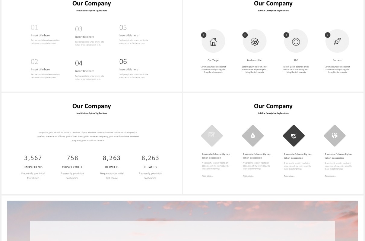 国外年度工作报告PPT模板Annual Powerpoint Template