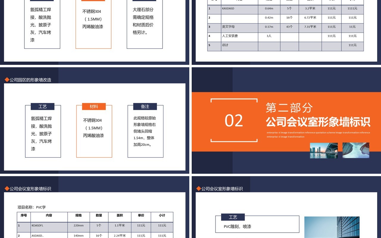 企业VI形象改造参考报价方案动态PPT模板