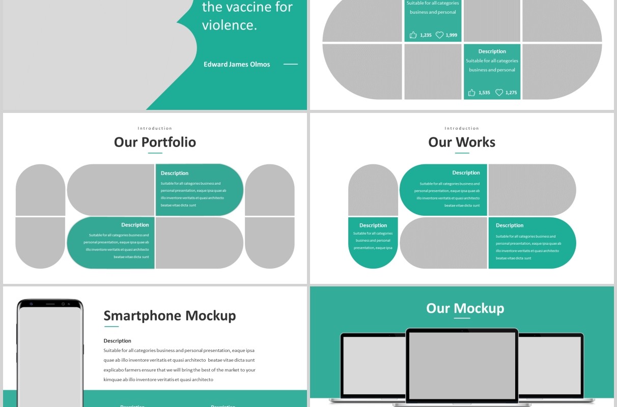 绿色教育图片排版设计PPT模板Educas - Education Powerpoint Template