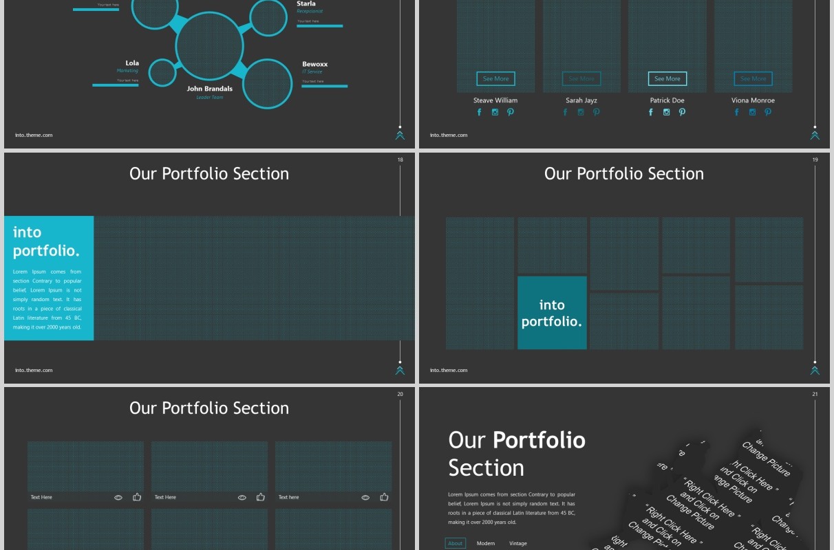 深色产品数据分析PPT商务版式模板Into Powerpoint Template