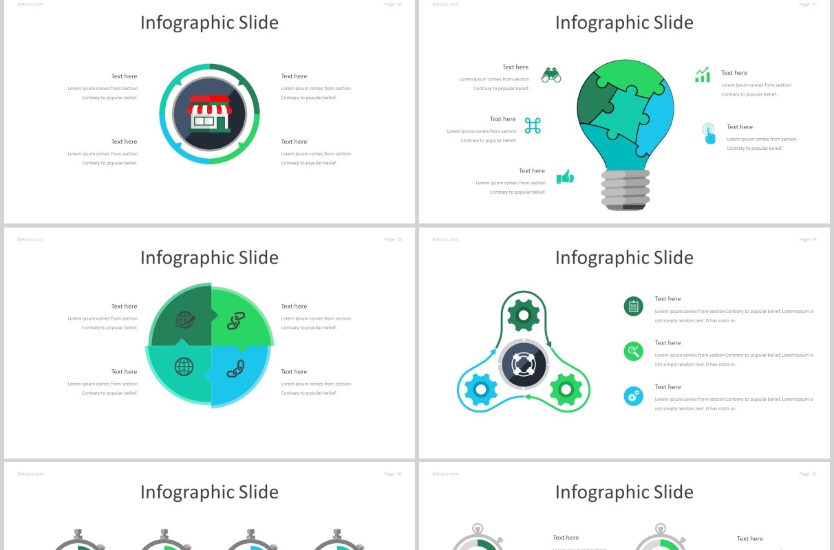 公司介绍产品宣传PPT模板版式设计Merazu - Powerpoint Template
