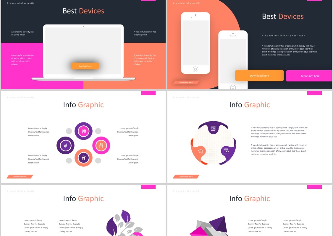 橙子水果展示美食PPT模板Orangi Powerpoint Template