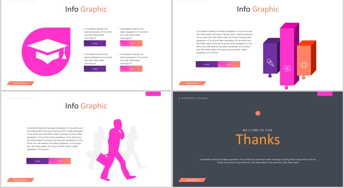 橙子水果展示美食PPT模板Orangi Powerpoint Template