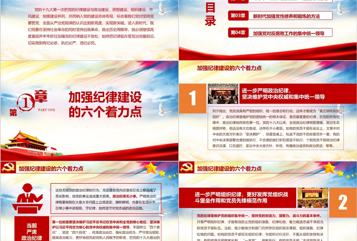 新时代如何加强党风廉政建设党课PPT模板