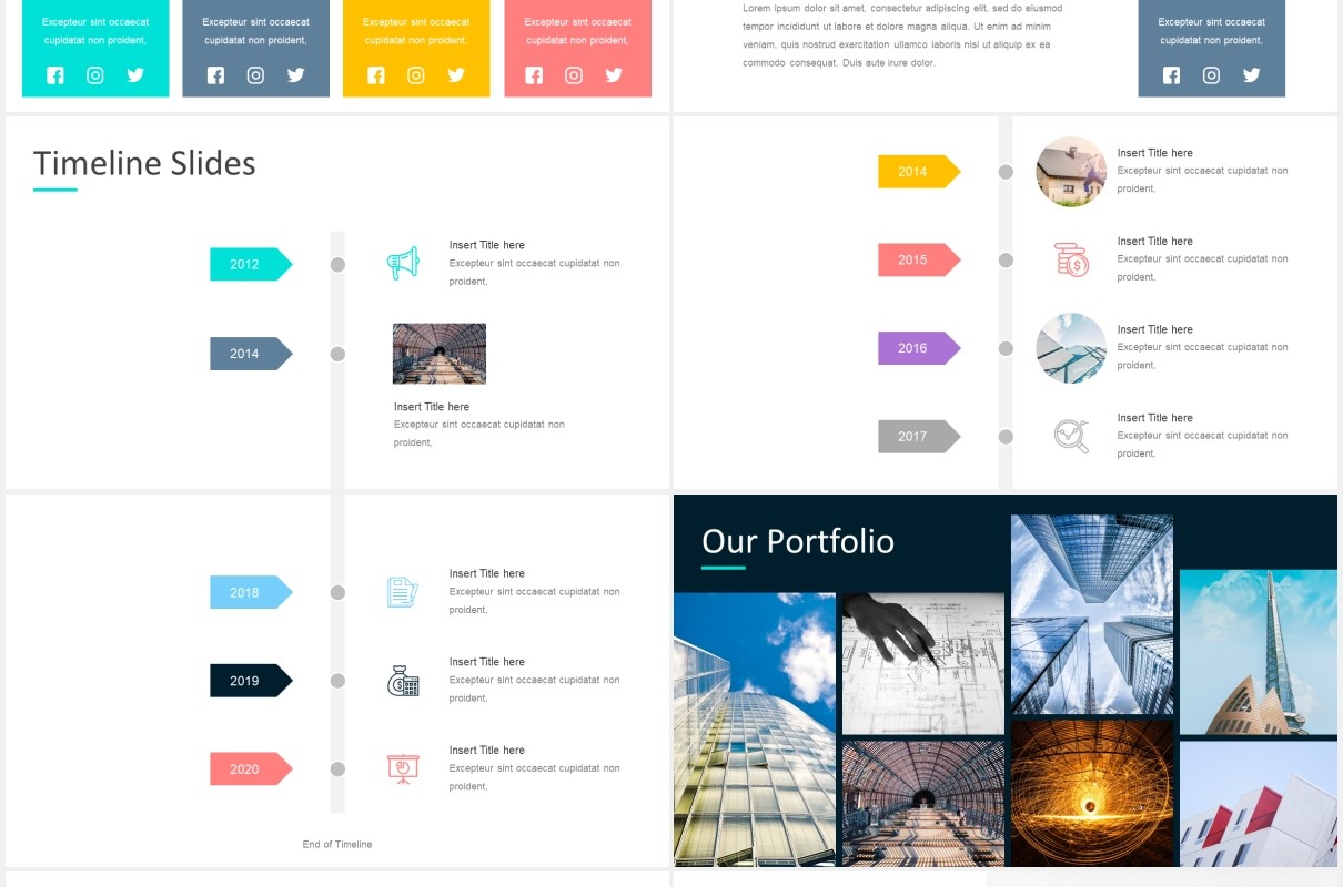 市场营销报告数据图表可视化PPT素材模板marketz powerpoint template