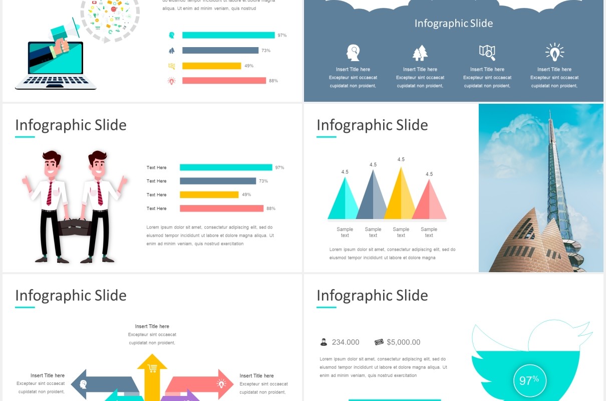 市场营销报告数据图表可视化PPT素材模板marketz powerpoint template