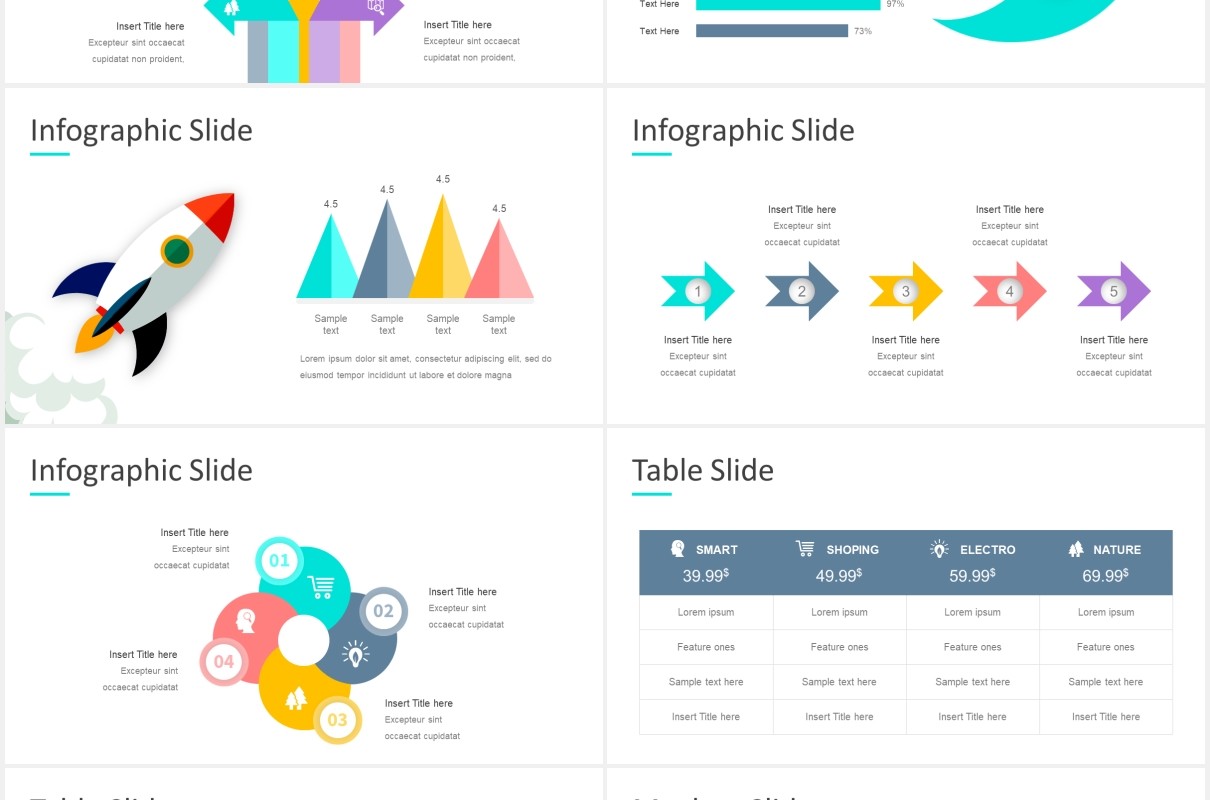 市场营销报告数据图表可视化PPT素材模板marketz powerpoint template