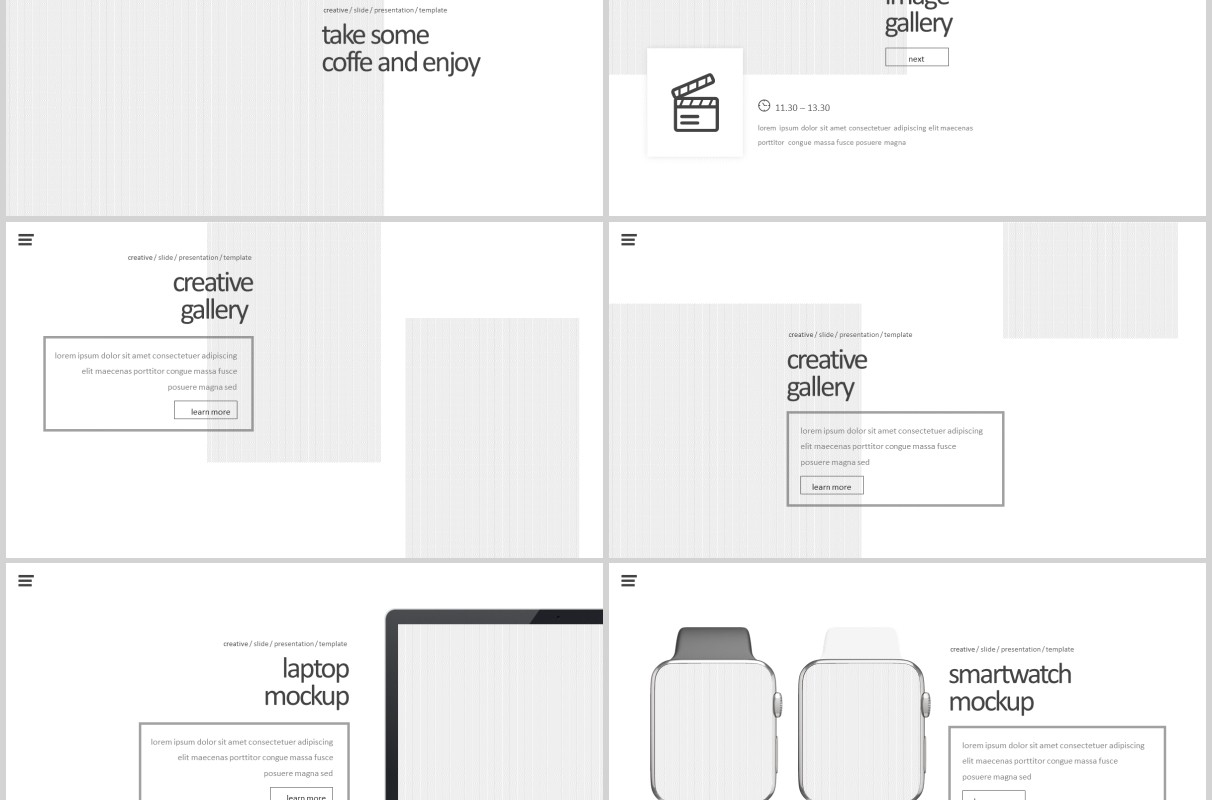 简约时尚公司简介产品介绍PPT版式模板设计Kondese Powerpoint Template