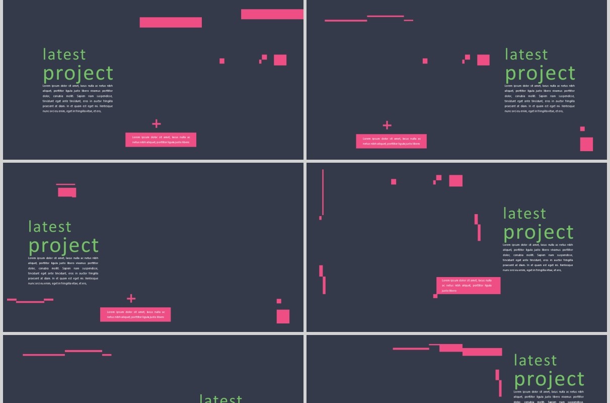 欧美时尚PPT版式设计模板Fantastical - Powerpoint Template