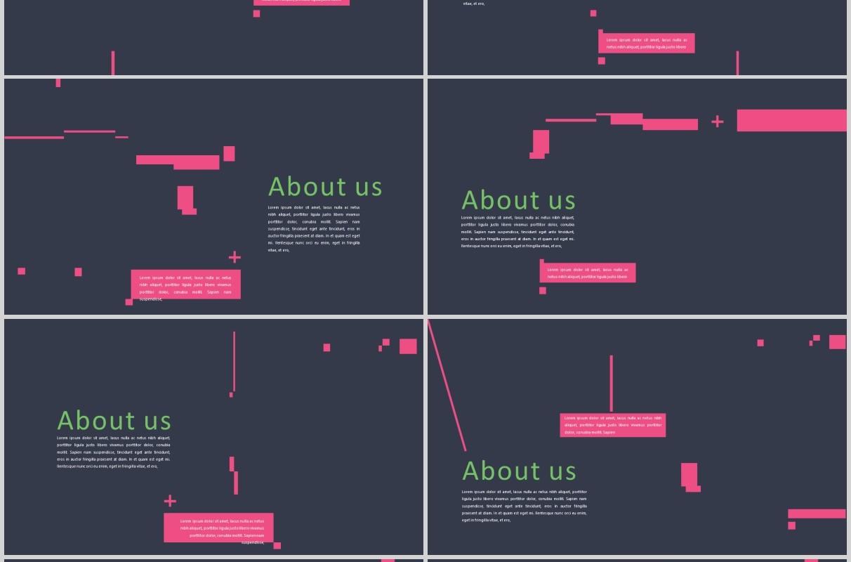 欧美时尚PPT版式设计模板Fantastical - Powerpoint Template