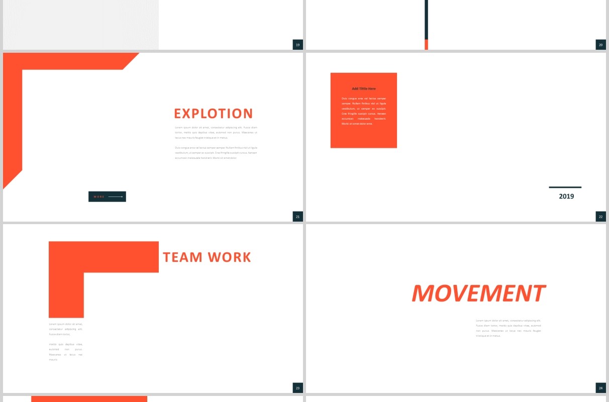 简约图片占位符排版设计工作通用PPT模板Sportivo Powerpoint