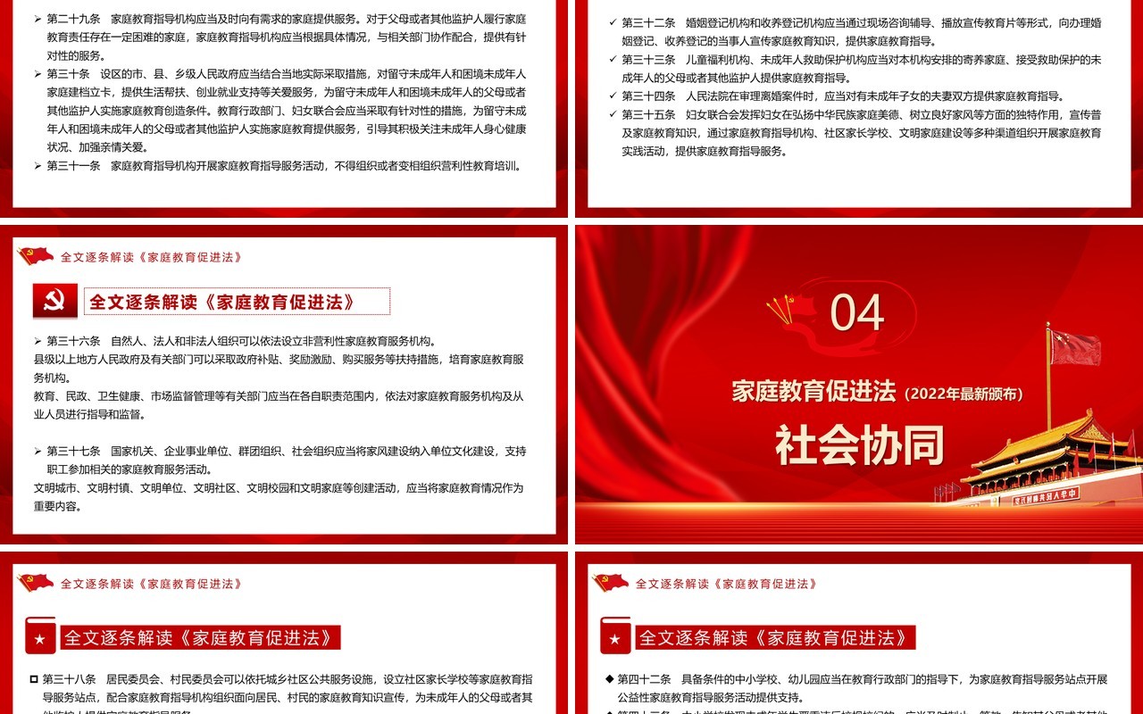 2022最新发布家庭教育促进法解读PPT模板