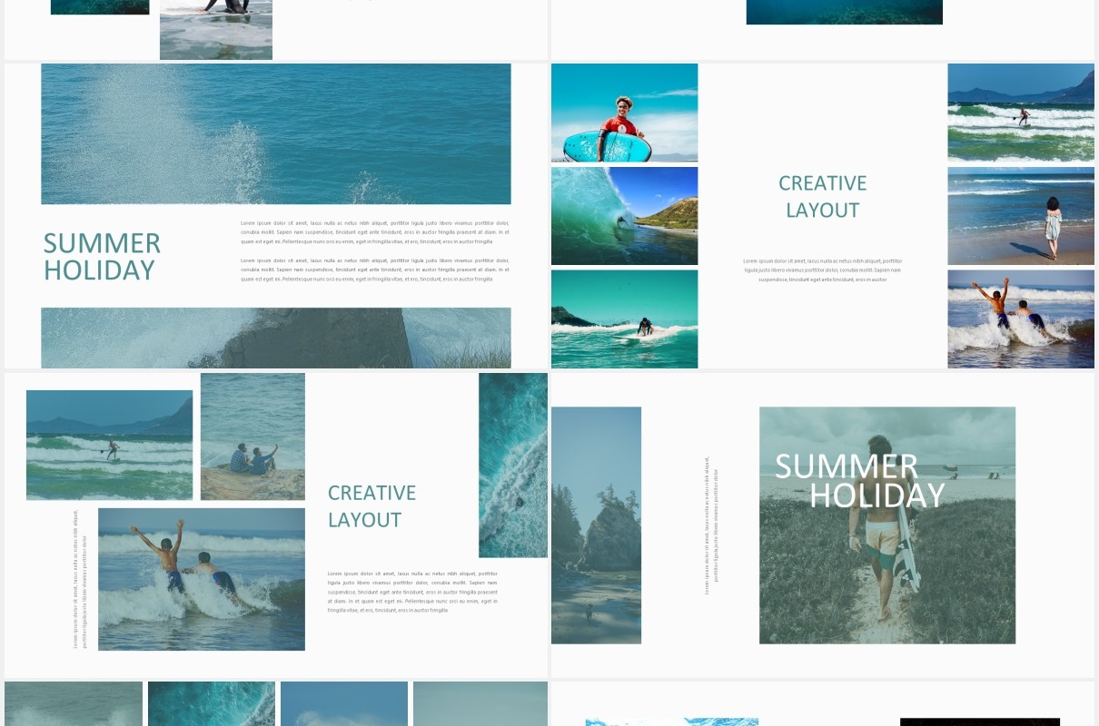 海洋多功能图片展示PPT模板Ocean Multipurpose PPT