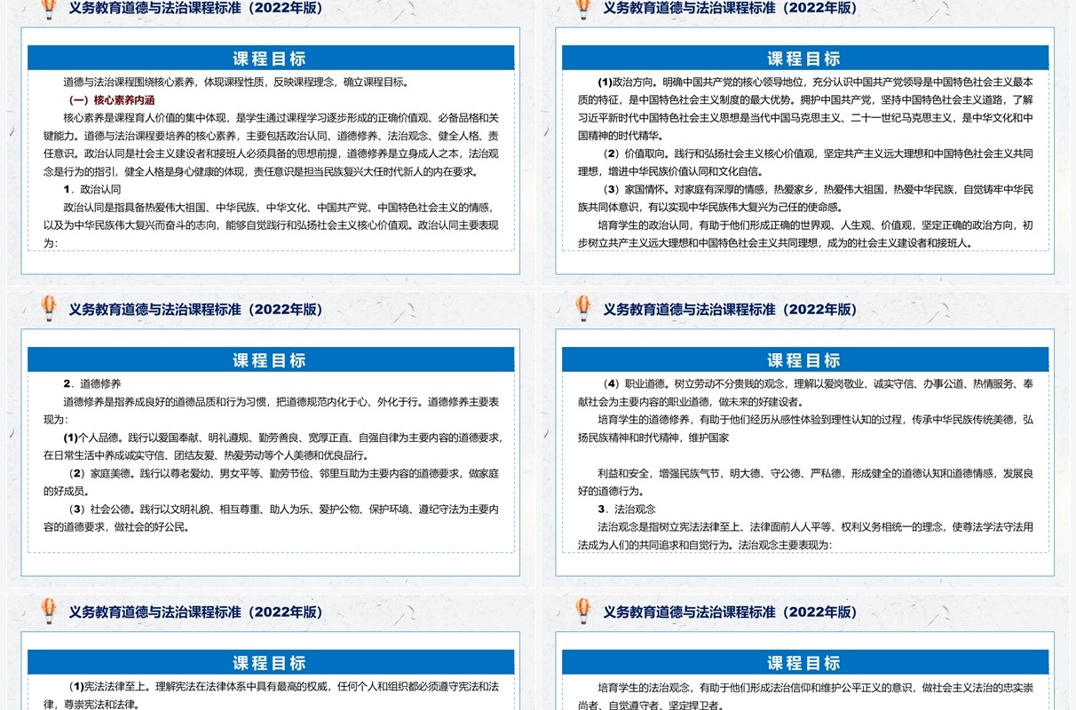 《义务教育道德与法治课程标准（2022年版）》解读PPT课件