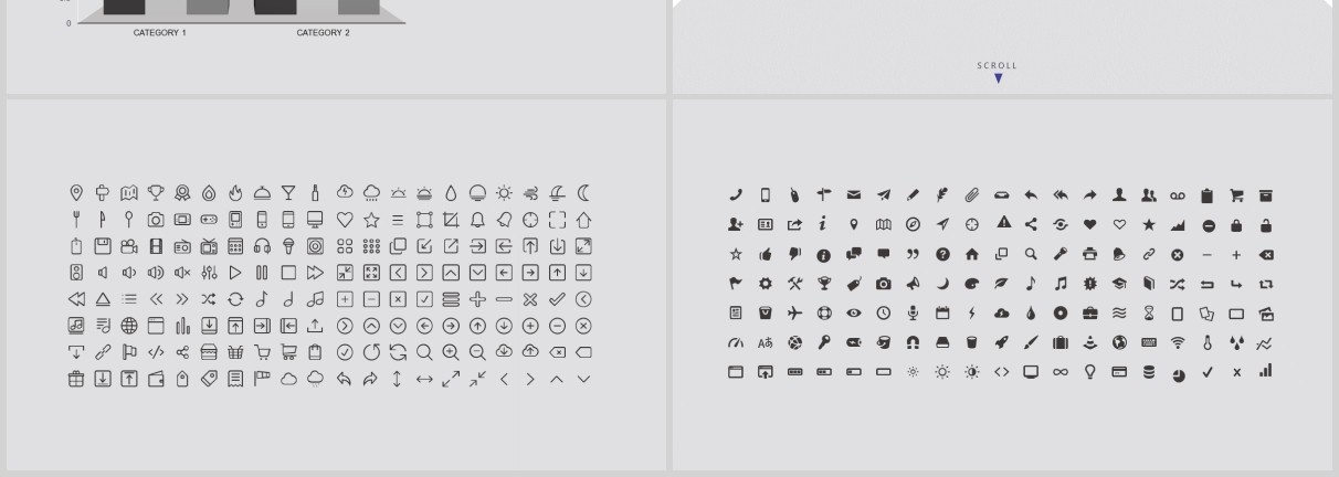 简洁欧美灰色PPT版式设计模板GREY - Powerpoint