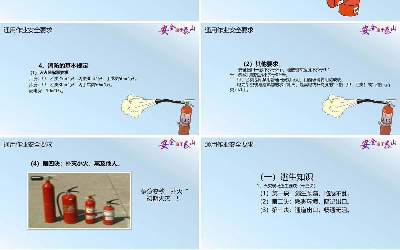 简约安全施工安全生产模板PPT模板
