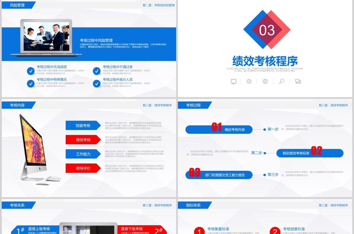 企业员工管理绩效考核薪酬管理ppt模板