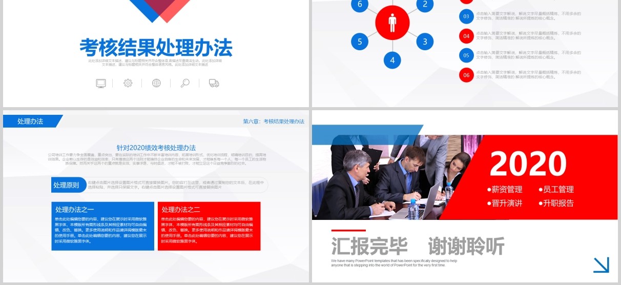 企业员工管理绩效考核薪酬管理ppt模板