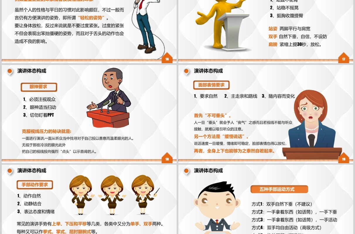 彩色企业培训演讲和技巧讲师训练PPT模板