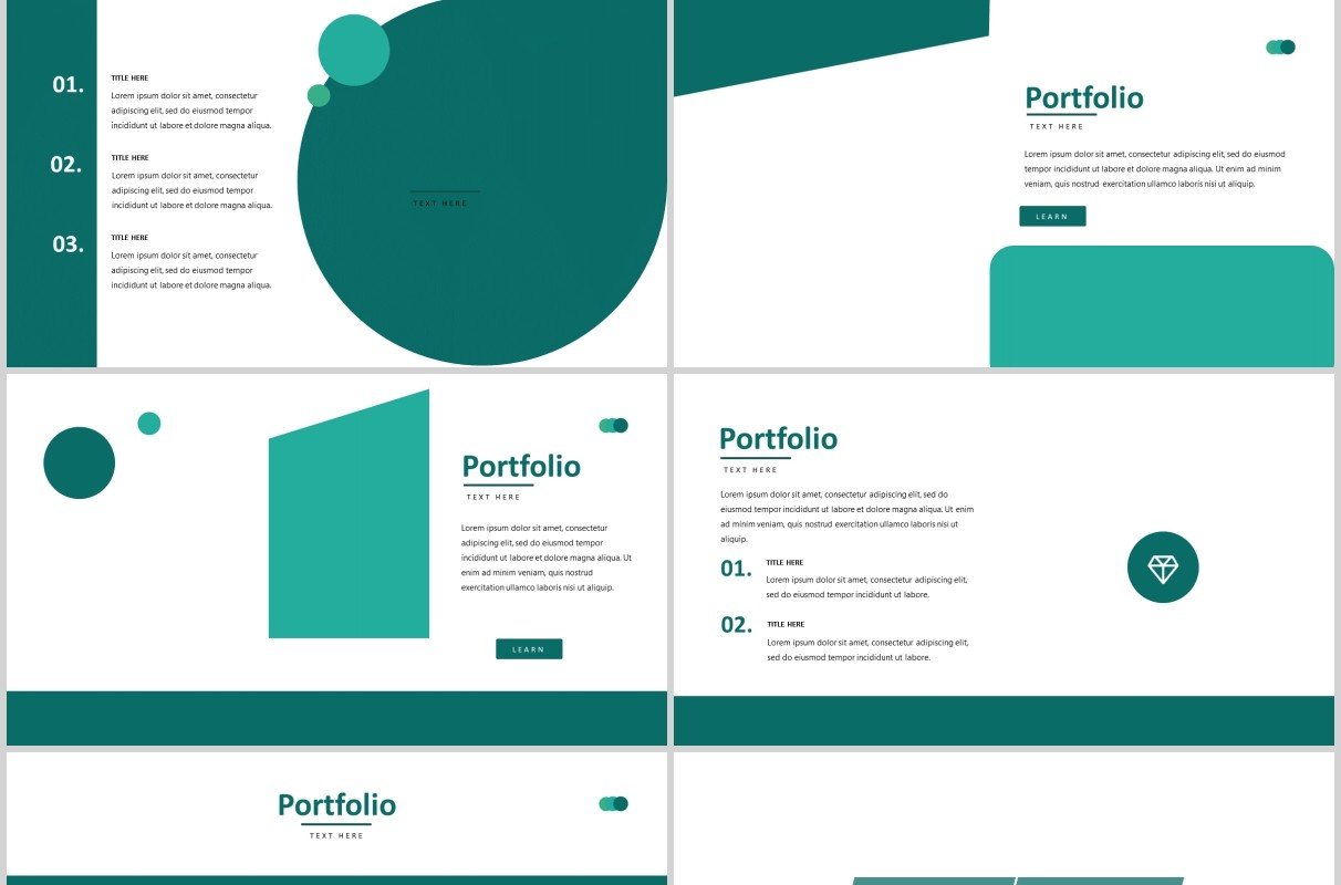 绿色公司简介企业宣传PPT模板版式设计Nod's - Powerpoint Template