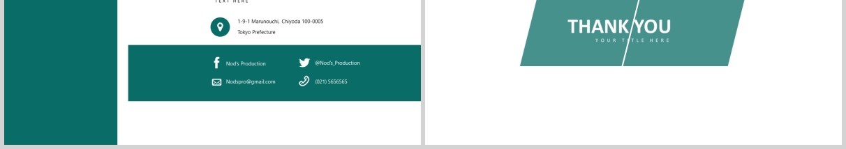 绿色公司简介企业宣传PPT模板版式设计Nod's - Powerpoint Template