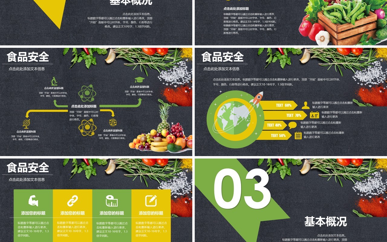 食品安全教育课件PPT模板