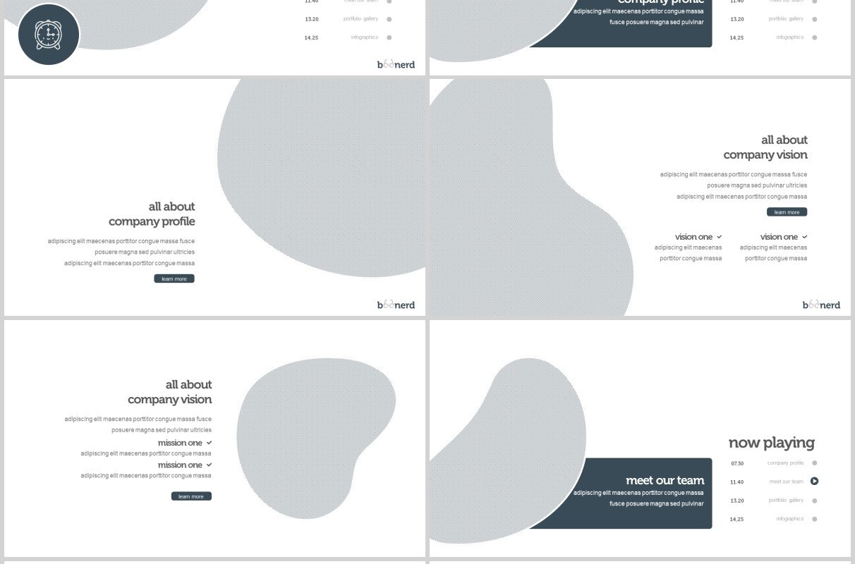 创意图形产品项目介绍PPT模板版式设计Boonerd Powerpoint Template