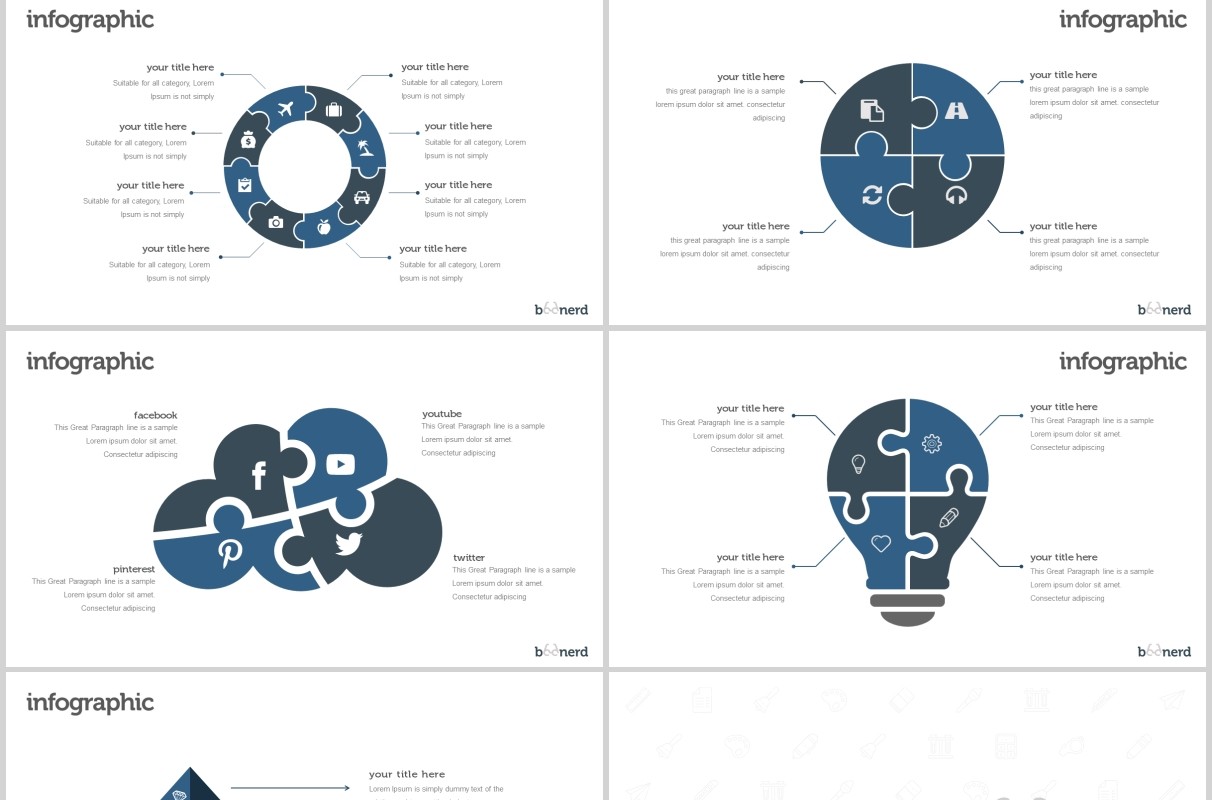 创意图形产品项目介绍PPT模板版式设计Boonerd Powerpoint Template
