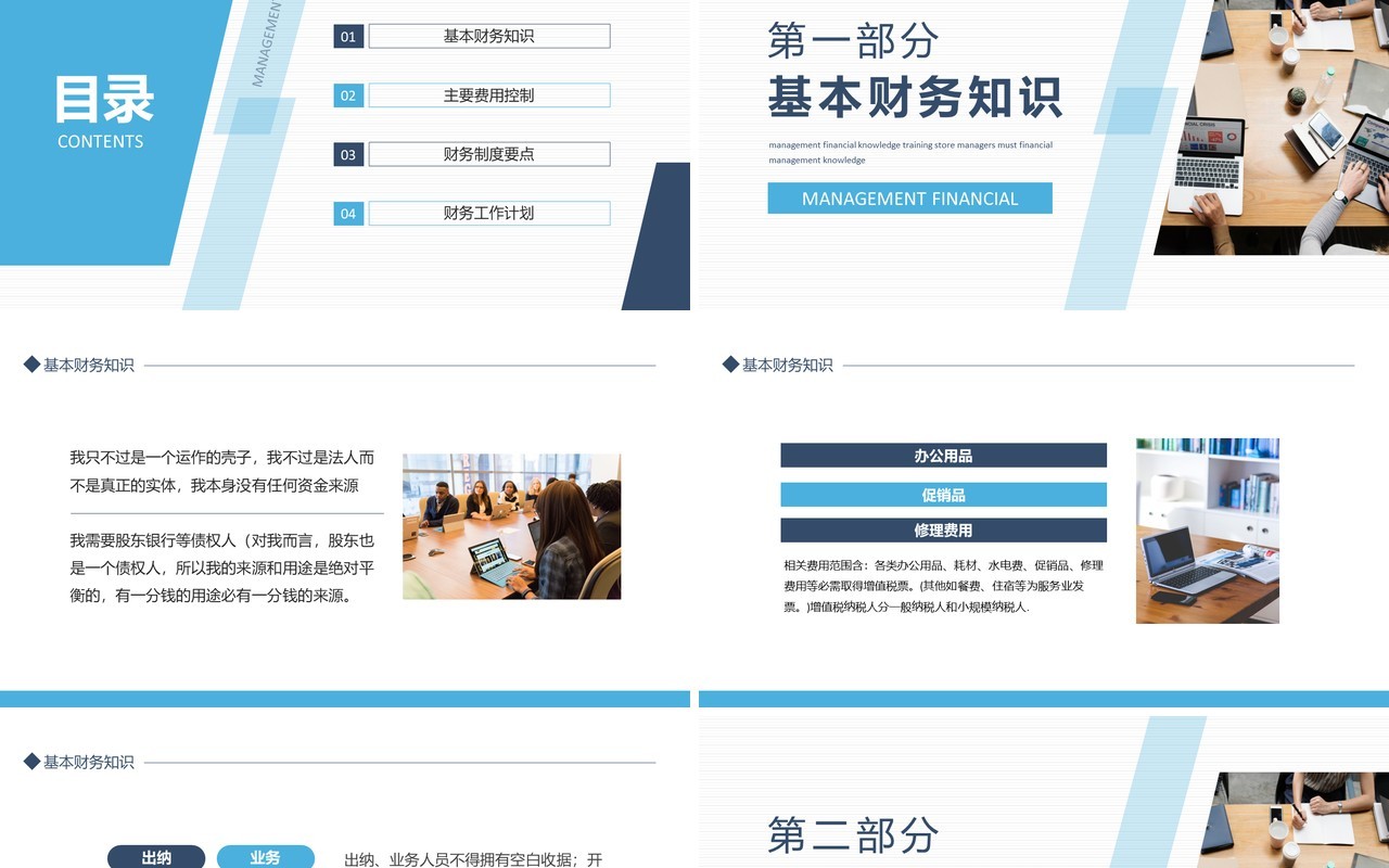 管理层财务知识培训店长财务管理知识动态PPT模板