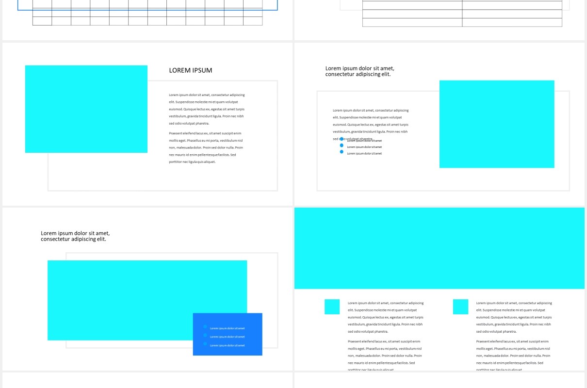蓝色医学演示医院医疗图片排版设计PPT模板MEDICYNE - Medical Presentation Template