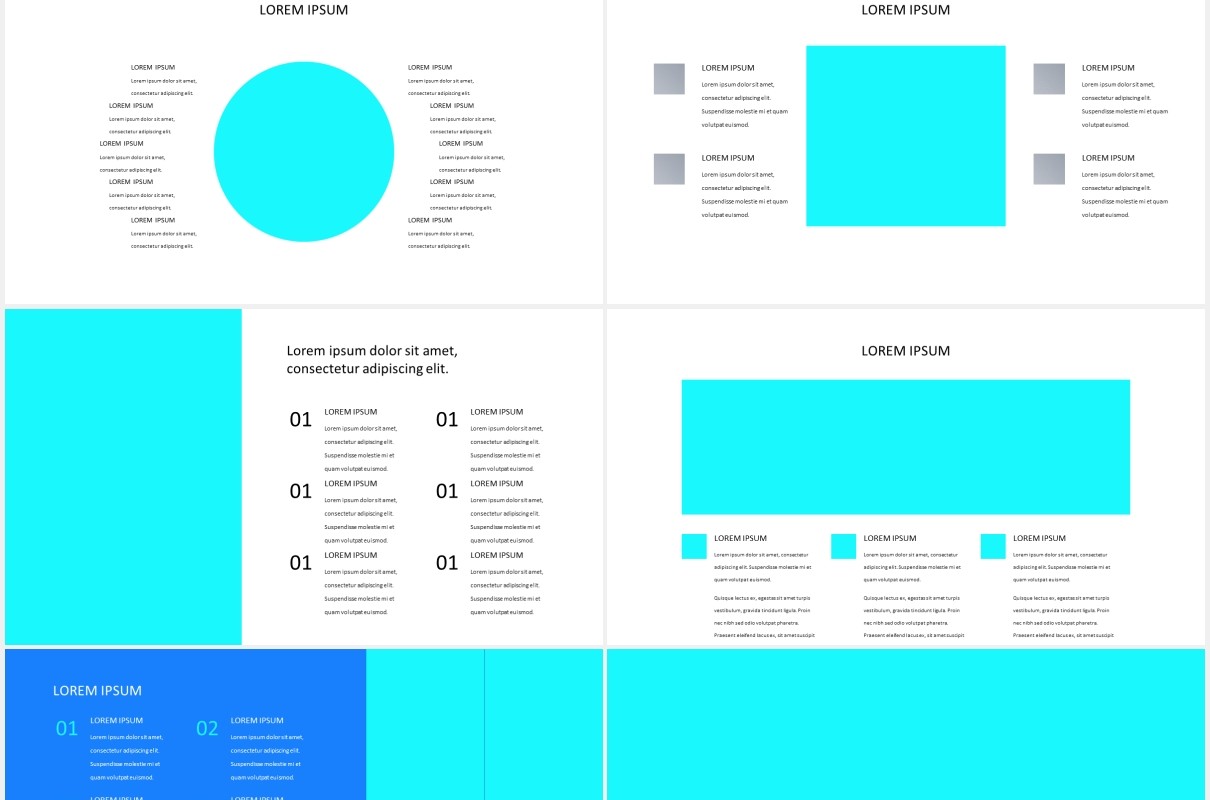蓝色医学演示医院医疗图片排版设计PPT模板MEDICYNE - Medical Presentation Template