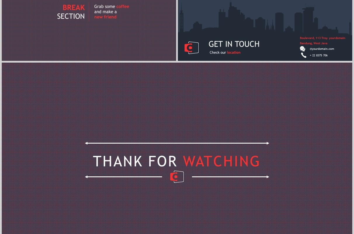 高端深色SWOT产品分析展示策划项目PPT模板Corse Powerpoint Template