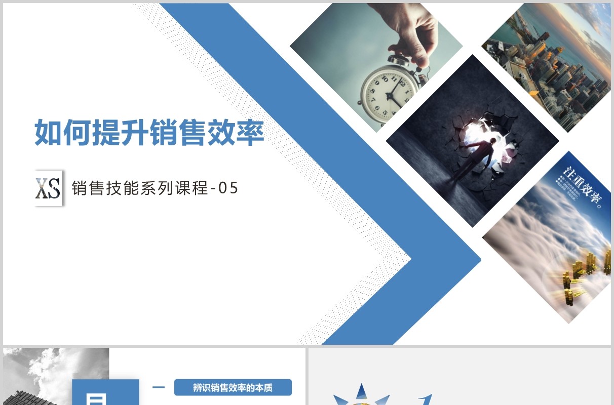 如何提升销售能力及工作效率ppt模板